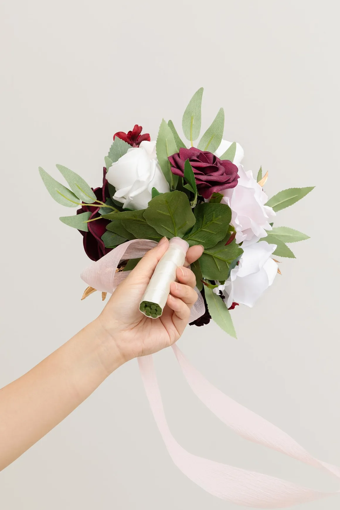 Bridesmaid Bouquet in Romantic Marsala