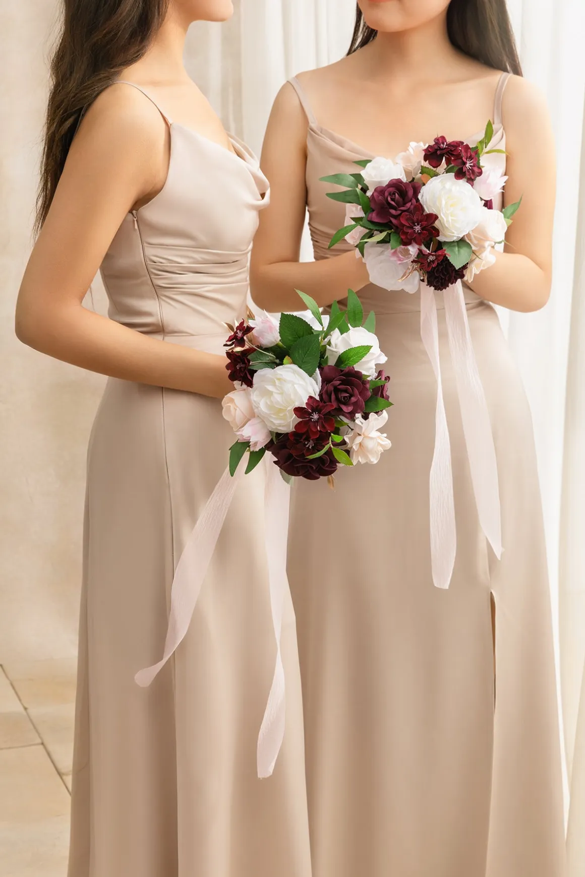 Bridesmaid Bouquet in Romantic Marsala