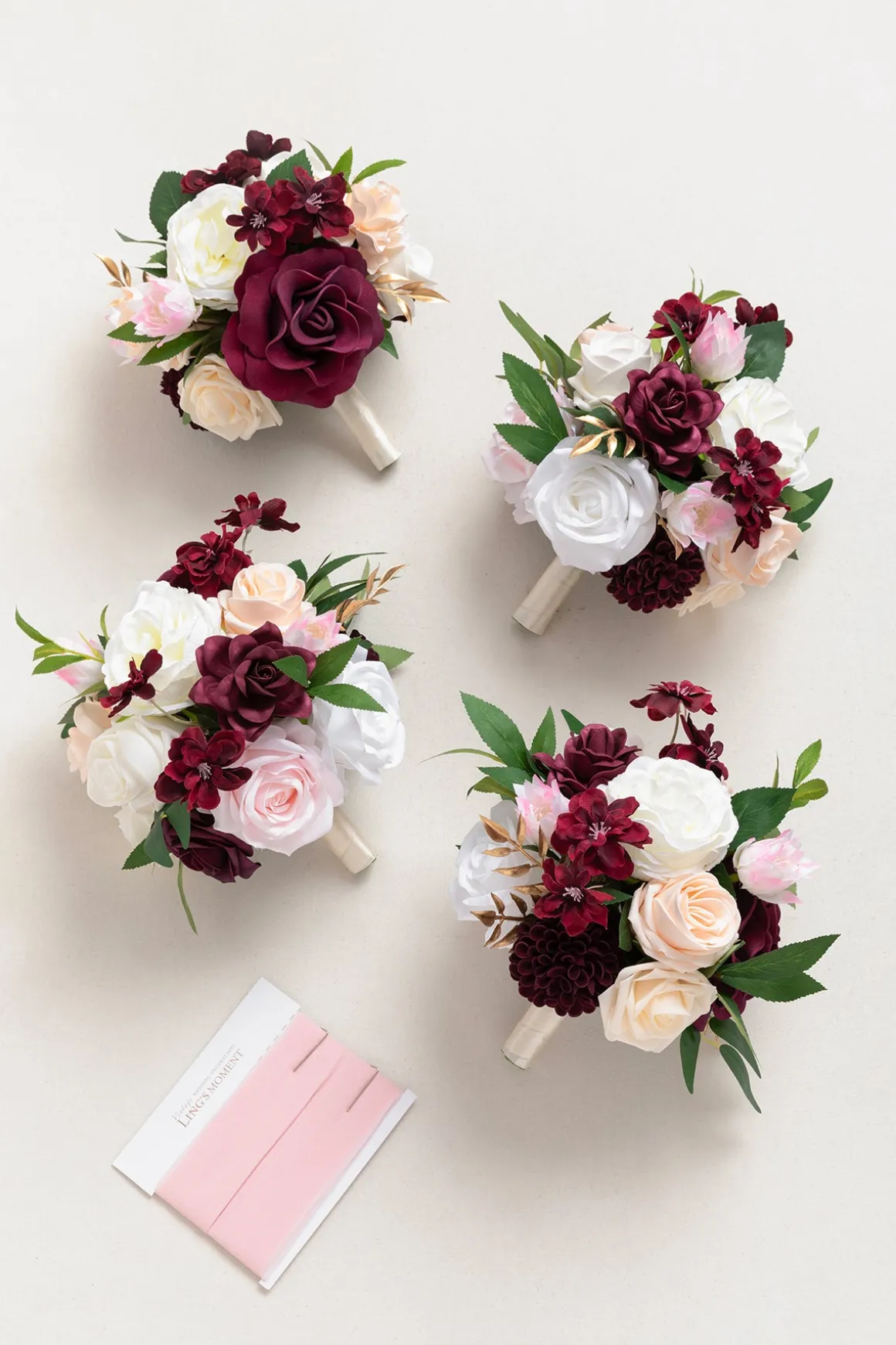 Bridesmaid Bouquet in Romantic Marsala