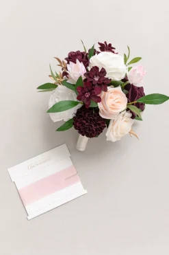 Bridesmaid Bouquet in Romantic Marsala (Set of 1)