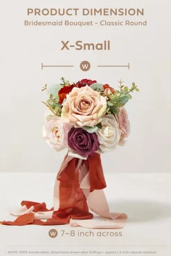 Bridesmaid Bouquet in Sunset Terracotta | Clearance