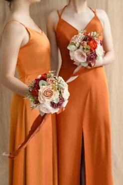 Bridesmaid Bouquet in Sunset Terracotta | Clearance