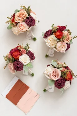 Bridesmaid Bouquet in Sunset Terracotta | Clearance