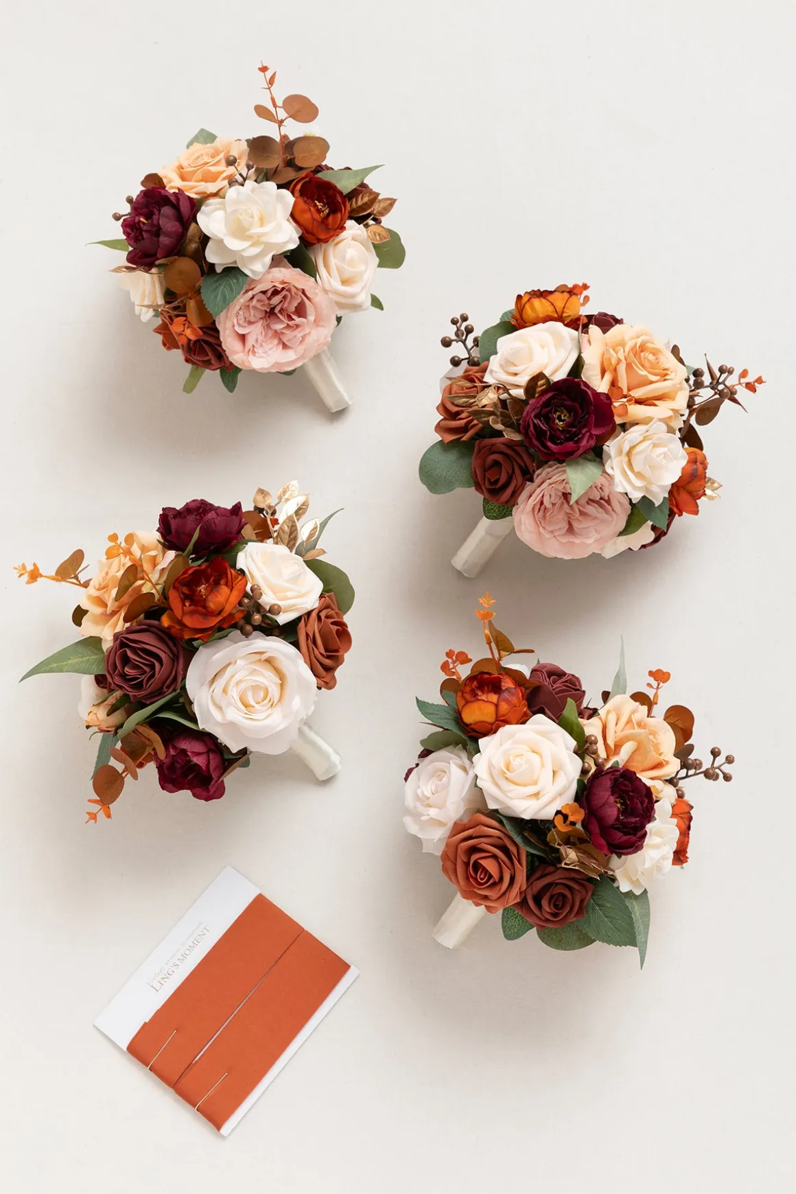 Bridesmaid Bouquet in Terracotta & Burnt Orange | Clearance