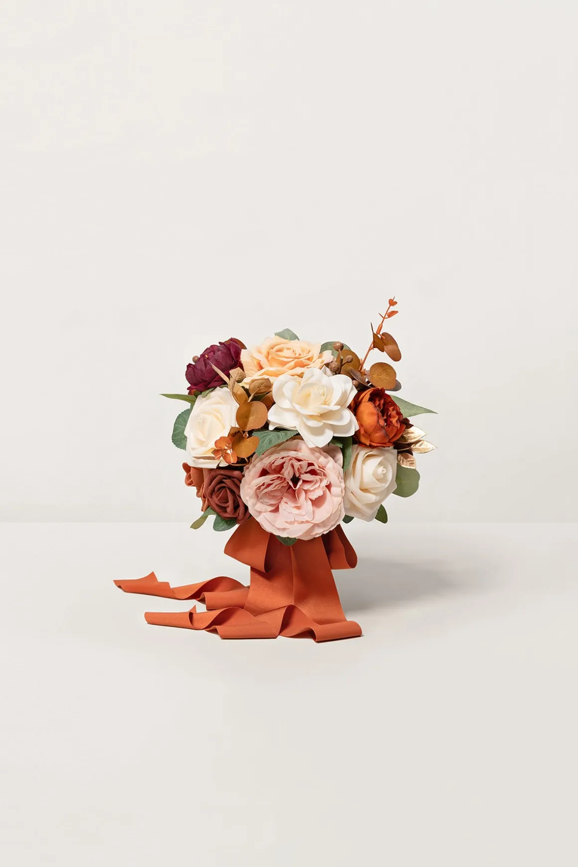 Bridesmaid Bouquet in Terracotta & Burnt Orange | Clearance