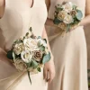 Bridesmaid Bouquet in White & Beige | Clearance
