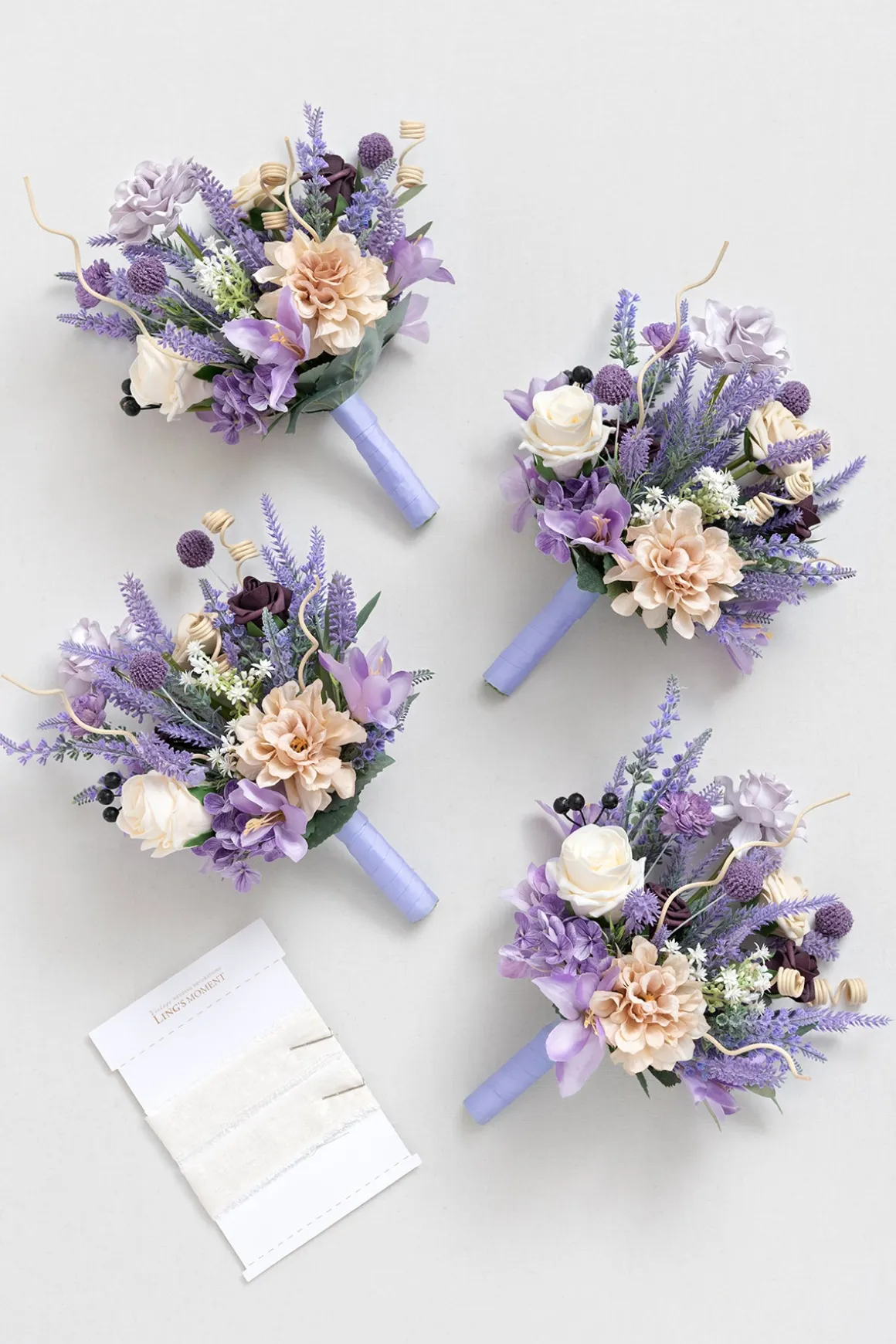Bridesmaid Bouquets in French Lavender & Plum | Clearance