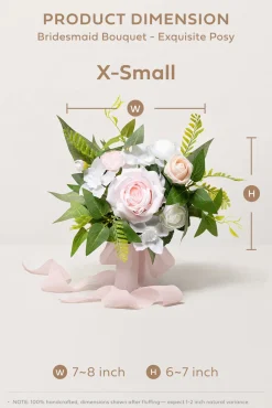 Bridesmaid Posy in Blush & Cream | Clearance