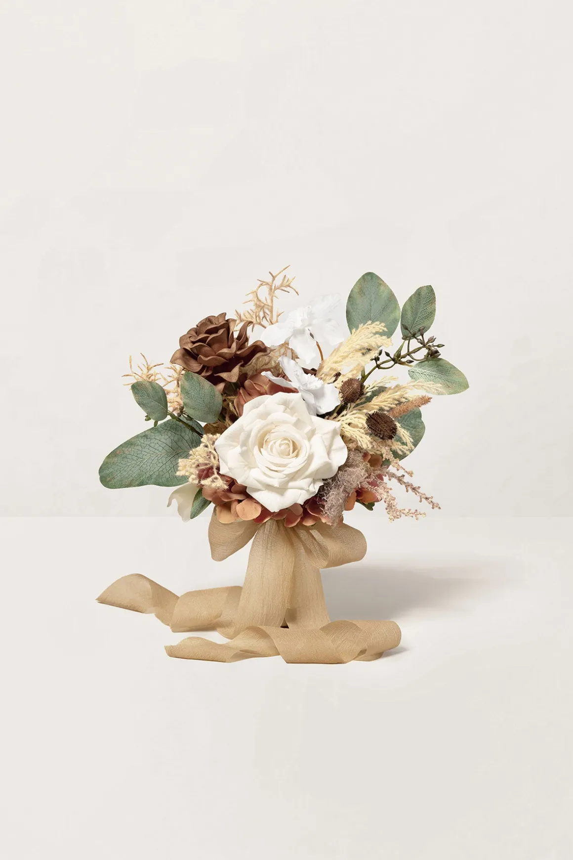 Bridesmaid Posy in Earth Brown & Beige