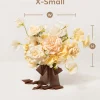 Bridesmaid Posy in Earth Brown & Butter Yellow (Set of 1)