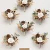 Bridesmaid Posy in Earth Brown & Beige (Set of 6)