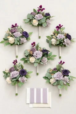 Bridesmaid Posy in Lilac & Gold | Clearance