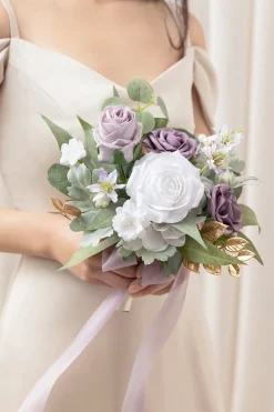 Bridesmaid Posy in Lilac & White | Clearance