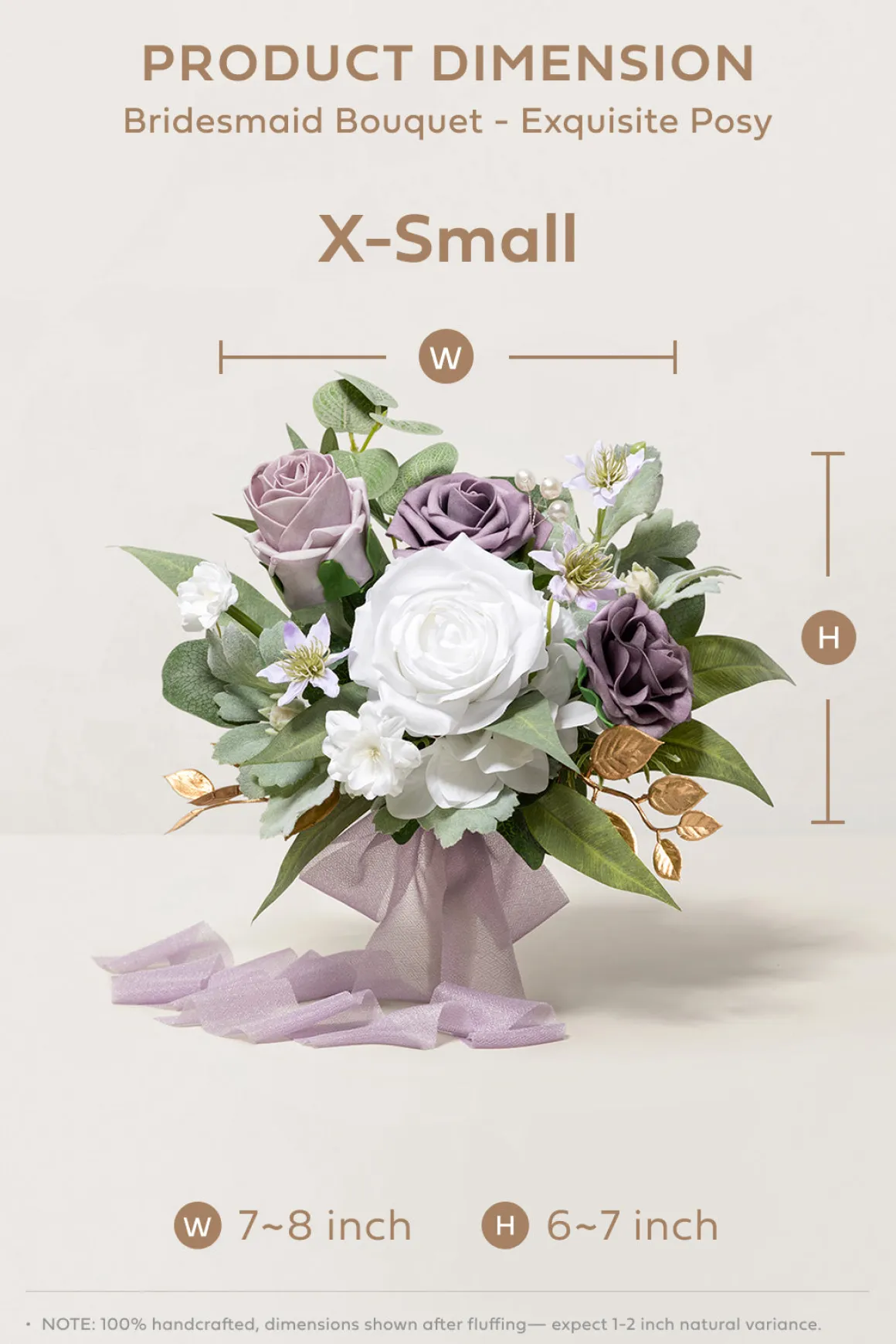 Bridesmaid Posy in Lilac & White | Clearance