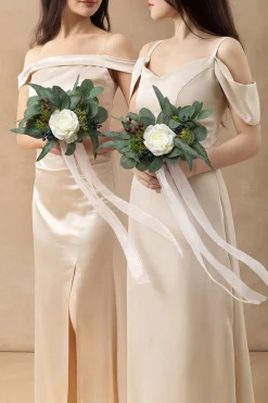 Bridesmaid Posy in Natural Whites (Set of 6) | Clearance