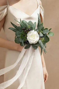 Bridesmaid Posy in Natural Whites (Set of 6) | Clearance