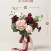 7" Bridesmaid Posy in Romantic Marsala (Set of 1 )