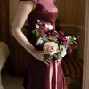 Bridesmaid Posy in Romantic Marsala