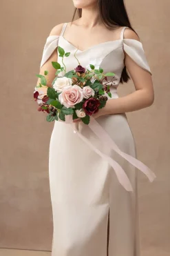 Bridesmaid Posy in Romantic Marsala