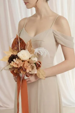 Bridesmaid Posy in Rust & Sepia | Clearance