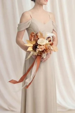 Bridesmaid Posy in Rust & Sepia | Clearance