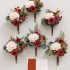 Bridesmaid Posy in Sunset Terracotta