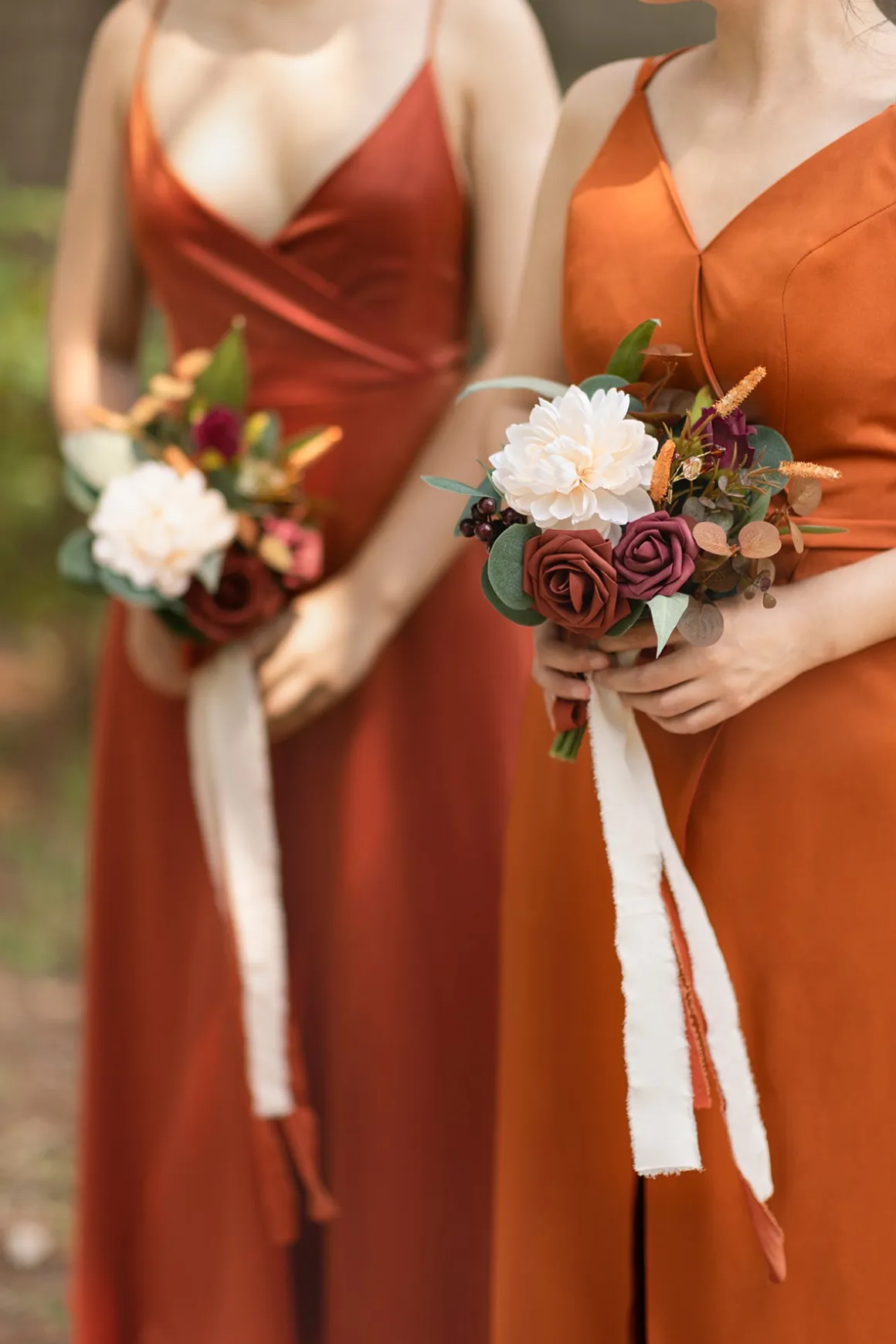Bridesmaid Posy in Sunset Terracotta