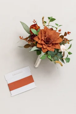 Bridesmaid Posy in Terracotta | Clearance