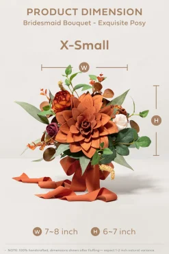 Bridesmaid Posy in Terracotta | Clearance