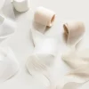 Brown & White & Almond Chiffon Ribbons 1.5" w x 6 Yards (Set of 3) | Clearance