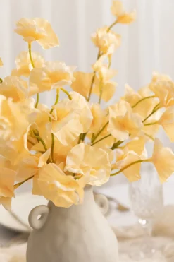 Butter Yellow Sweet Pea with Stem
