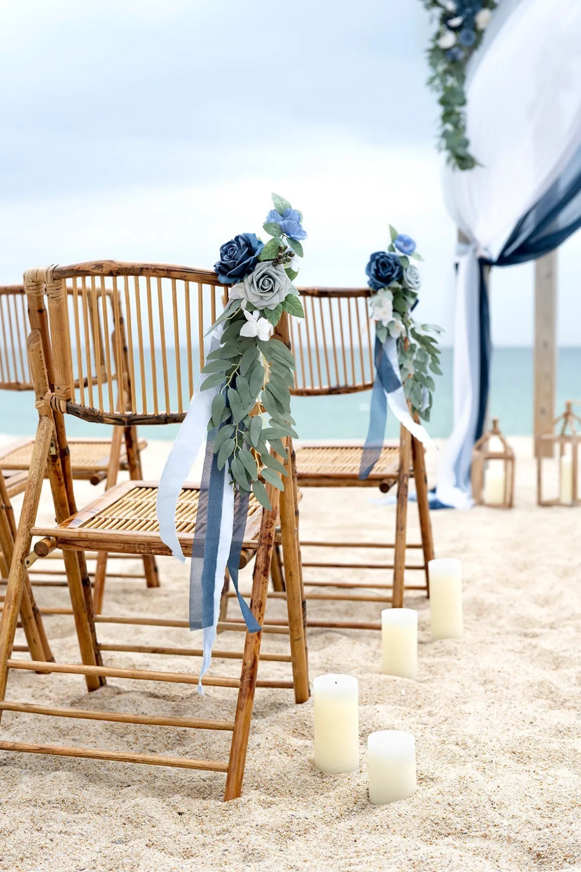 Ceremony Decor Package in Dusty Blue & Navy