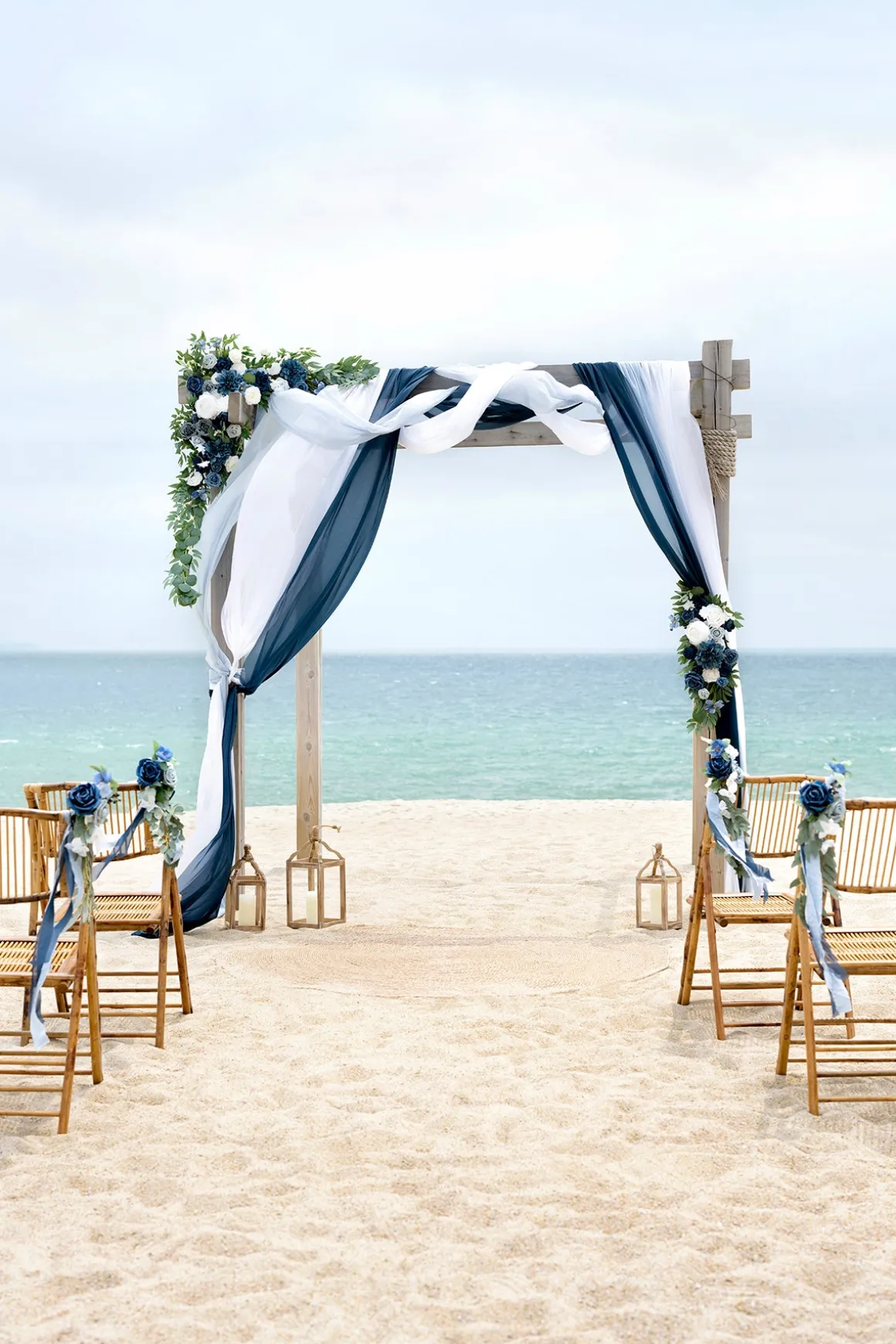 Ceremony Decor Package in Dusty Blue & Navy