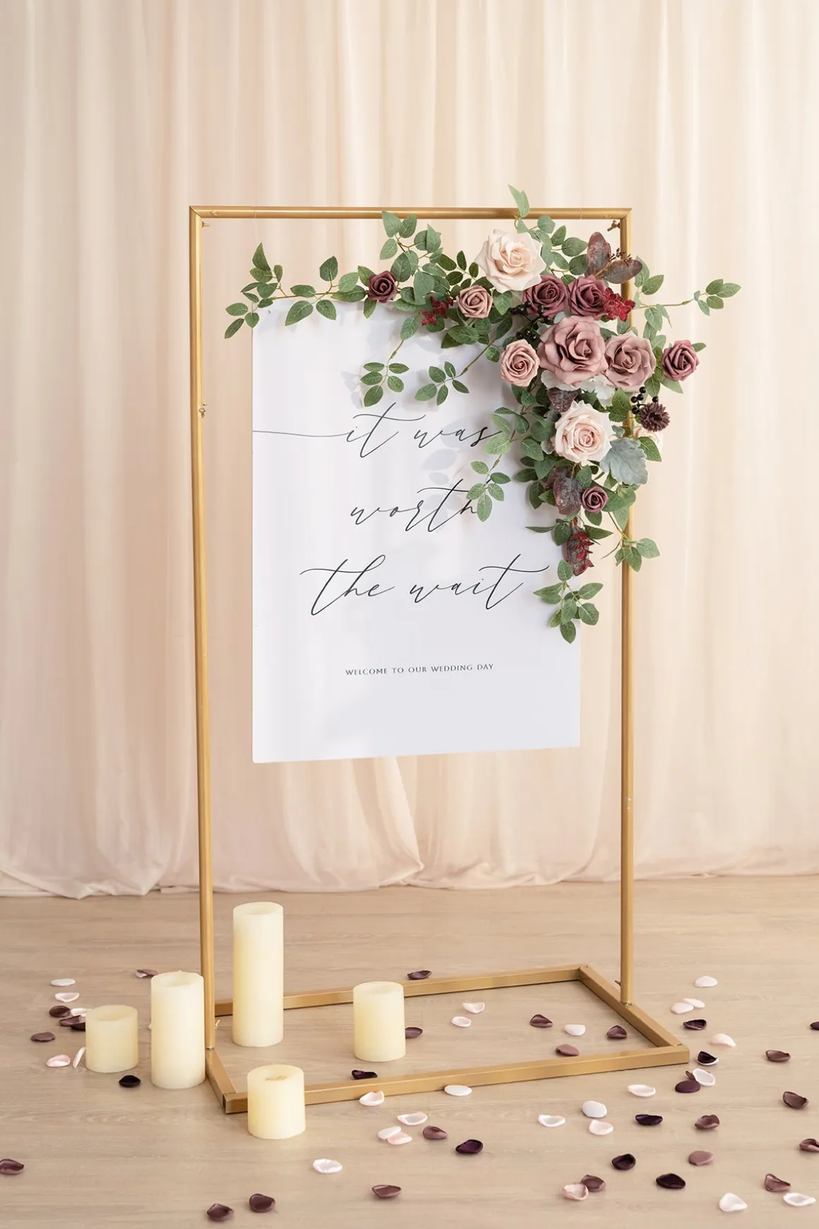 Ceremony Decor Package in Dusty Rose & Mauve
