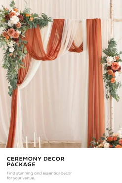 Ceremony Decor Package in Sunset Terracotta | Clearance