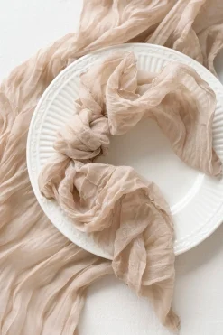 Cheesecloth Napkins & Table Runner Set for Reception