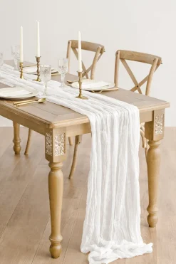 Cheesecloth Napkins & Table Runner Set for Reception