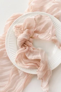 Cheesecloth Napkins & Table Runner Set for Reception