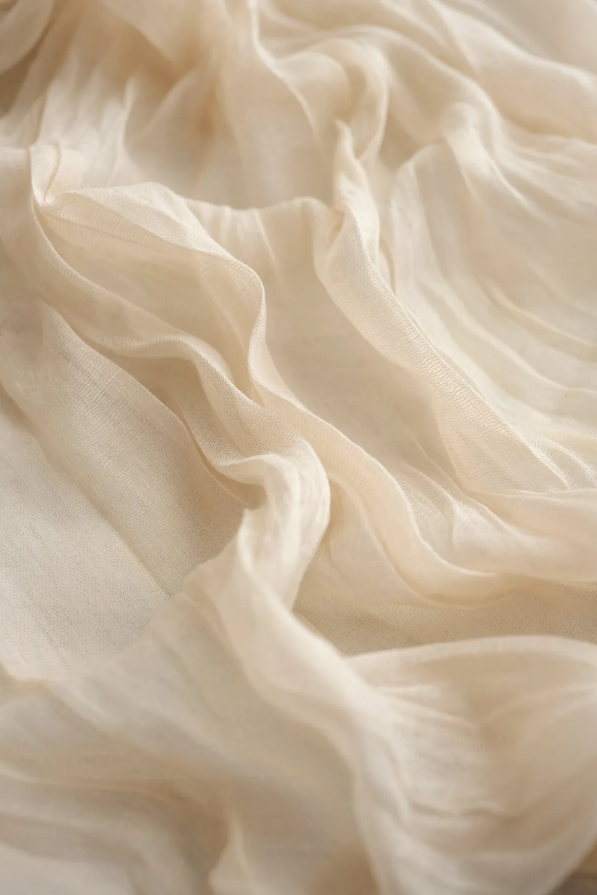 Cheesecloth Table Runner in Ivory