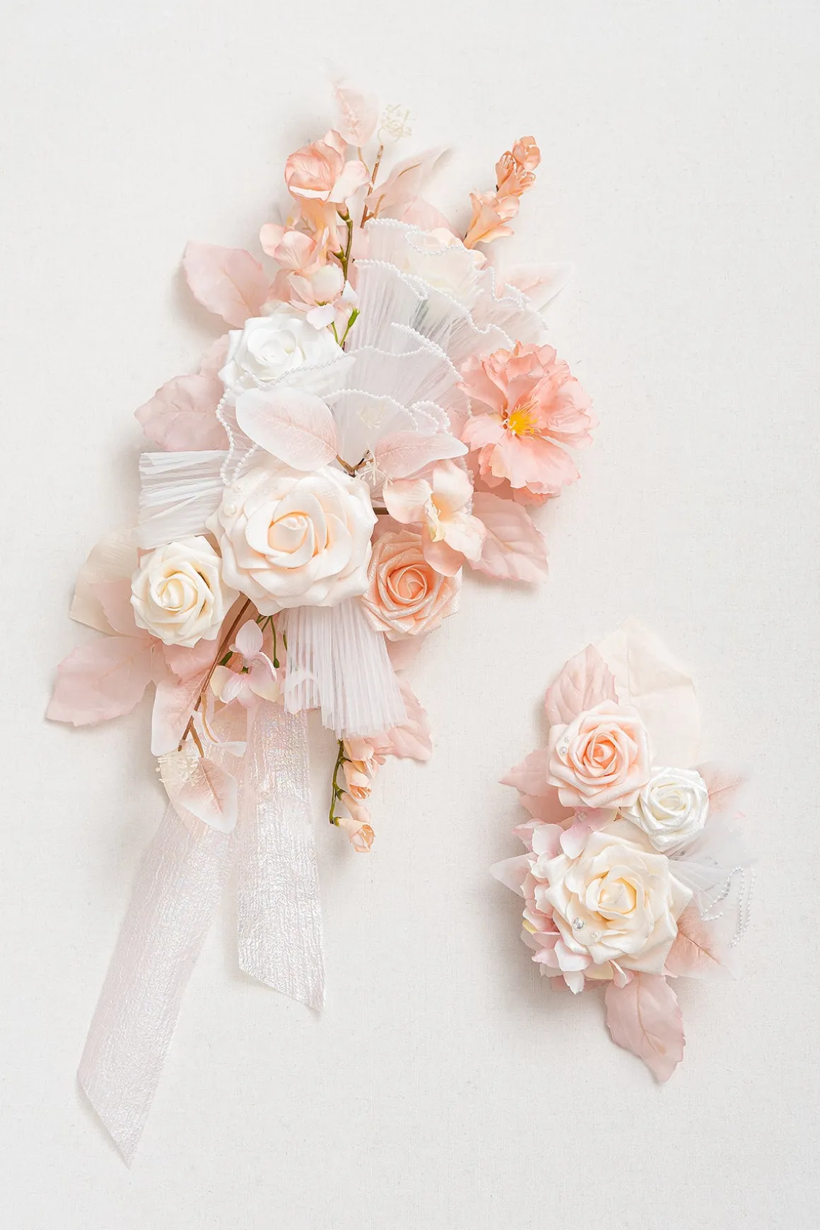 Combo Set Flower Sign Decor in Glowing Blush & Pearl | Clearance