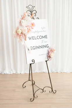 Combo Set Flower Sign Decor in Glowing Blush & Pearl | Clearance