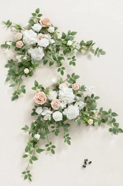 Deluxe Combo Set Flower Sign Decor in White & Sage