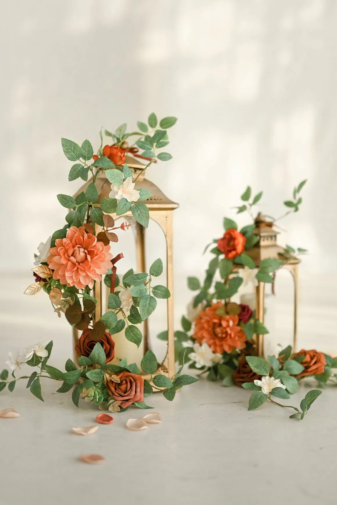 Deluxe Wedding Flower Package in Sunset Terracotta