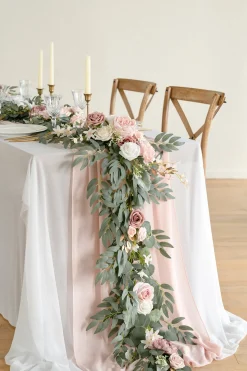 Deluxe Wedding Flower Packages in Dusty Rose & Cream