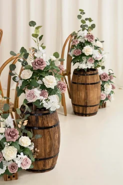 Deluxe Wedding Flower Packages in Dusty Rose & Cream