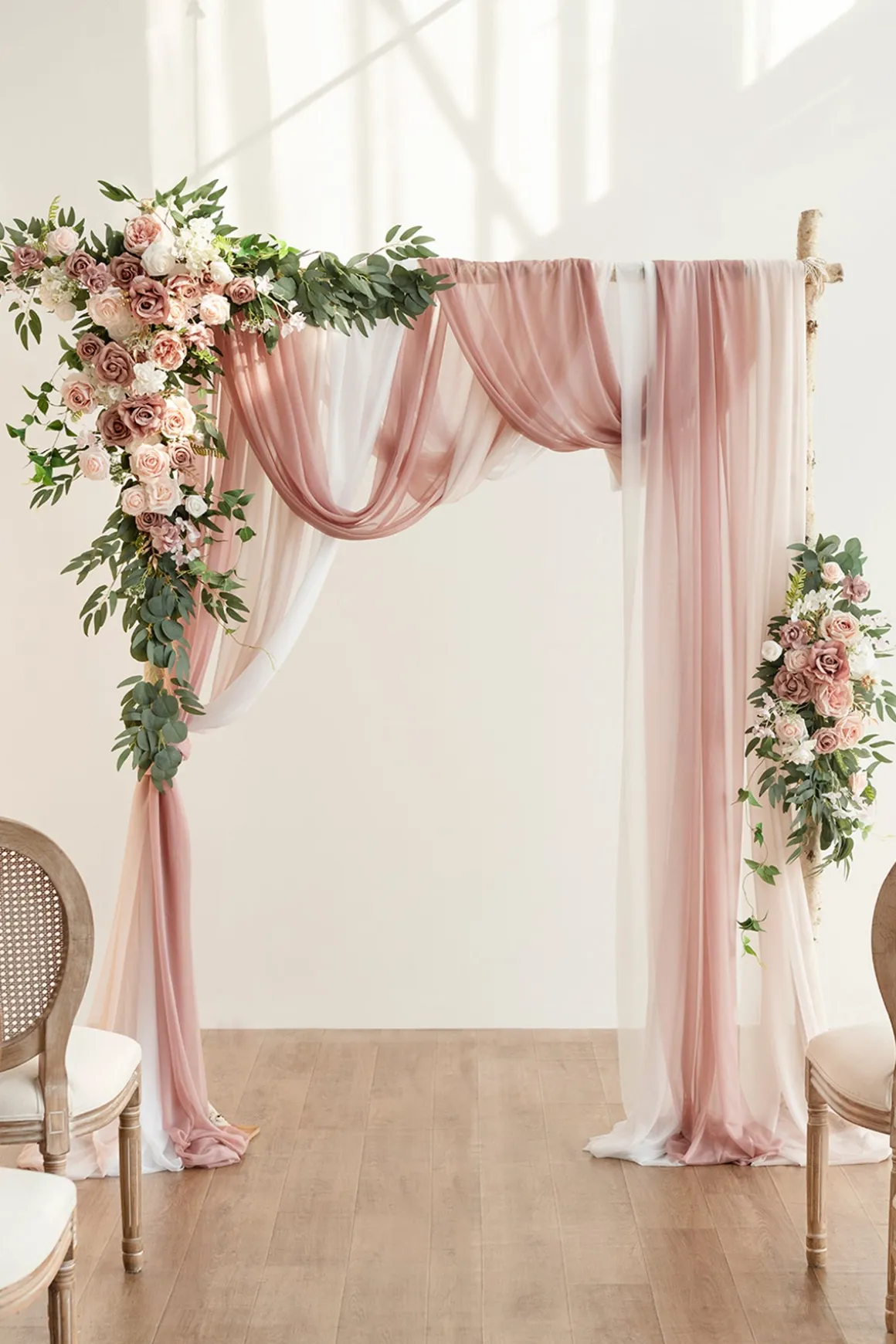 Deluxe Wedding Flower Packages in Dusty Rose & Cream