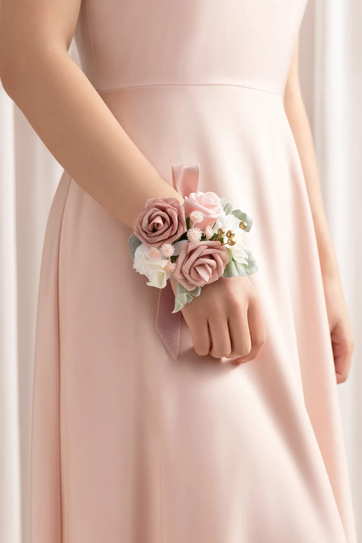 Deluxe Wedding Flower Packages in Dusty Rose & Cream