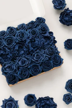 Designer Flower Boxes - Classic Navy Blue (Basic)