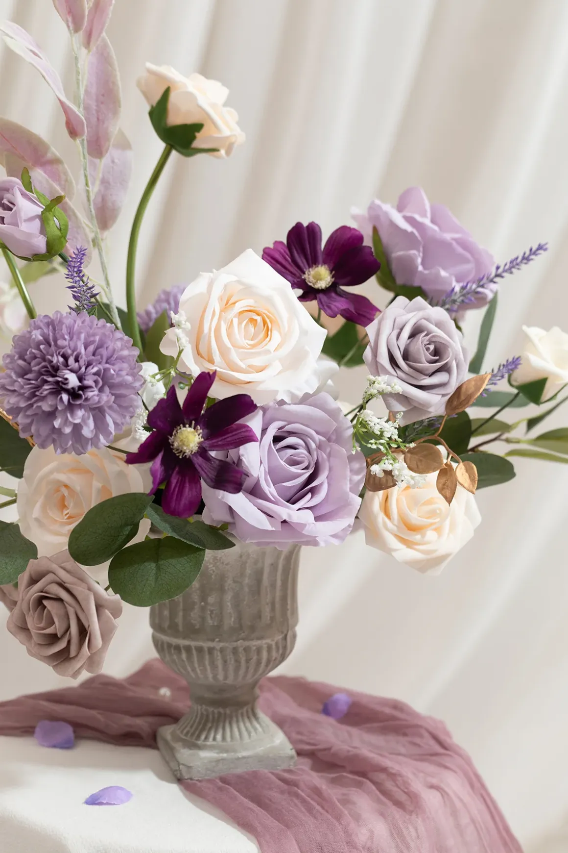 DIY Designer Flower Boxes in Audrey Lilac & Cream (Grand Box) | Clearance