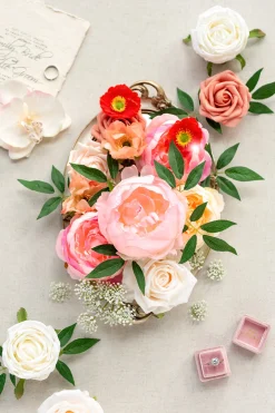 DIY Designer Flower Boxes in Blush & Cream